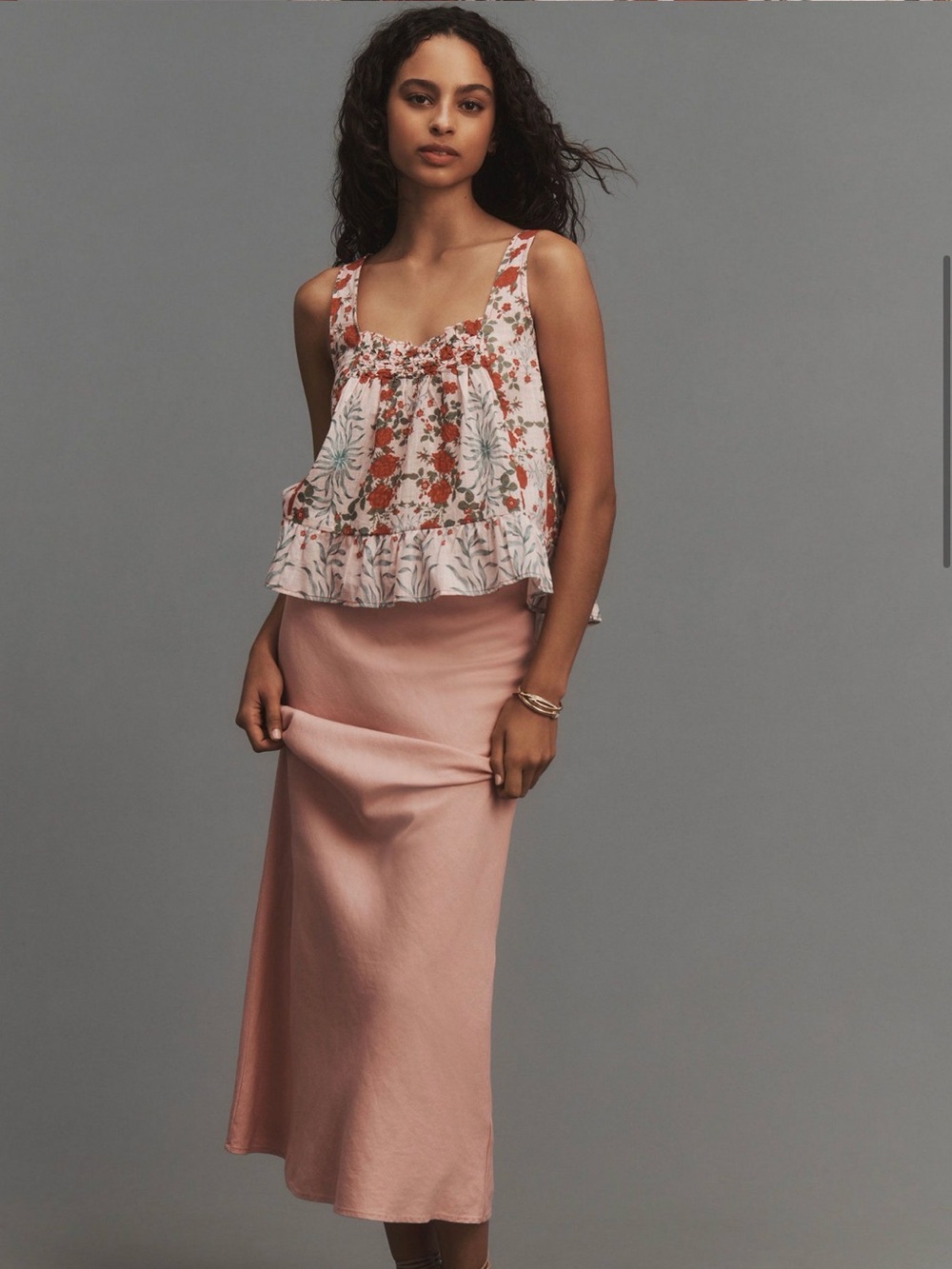 Maeve Mixed Print Swing Tank